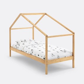 Caban bed in massief dennenhout met lattenbodem Spidou