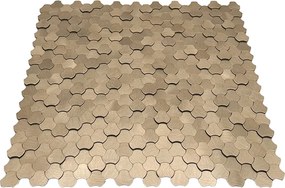 Zelfklevende Mozaïektegels Metaal | Driepas 3D Champagne | 30,5×29,6 cm | Keuken, Bad &amp; WC