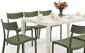 King/Provence tuinset wit en groen voor 8 personen Bica