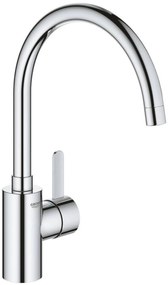 Grohe Eurosmart Cosmopolitan keukenmengkraan hoge uitloop lage druk chroom