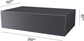 Platinum Aerocover tuinsethoes - Ademende hoes voor tuinset met rechthoekige tafels van 220 tot 240cm (inclusief stoelen)