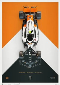 Kunstdruk McLaren Formula 1 Team - Lando Norris - The Triple Crown Livery - 60th Anniversary - 2023, Automobilist