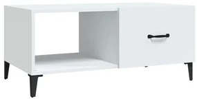 vidaXL Salontafel 90x50x40 cm bewerkt hout wit