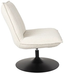 Draaibare Fauteuil Wit Boucle