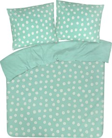 Dekbedovertrek My Design - 100% katoen - 140x200 -  stip aqua