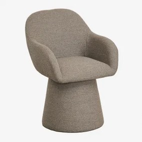 Erica Fauteuil Bouclé Bruin - Tarwe - Sklum