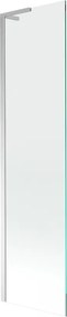 Mexen Next L badwand 1-delig 50 x 150 cm, transparant, chroom - 895-050-000-03-00-01