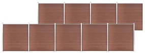 vidaXL Schutting 1564x186 cm HKC bruin