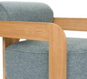 Zuiver Oolong Eiken Fauteuil Modern Design Blauw