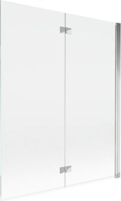 Mexen Mist 2-vleugelige douchewand rechts 140 x 150 cm, transparant, chroom - 8A9-140-002-01-00-P