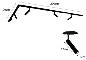 Modern railsysteem met 5 Spot / Opbouwspot / Plafondspots wit 1-fase - Iconic Ivy G9 Binnenverlichting Lamp