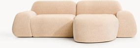 Modulaire bouclé hoekbank Wolke (3-zits)