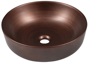 Sapho Priori keramische ronde waskom 41.5cm koper