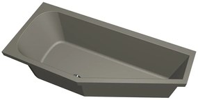Xenz Lagoon Compact badkuip links 160x75x40cm cement