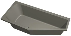 Xenz Lagoon Compact badkuip links 160x75x40cm cement