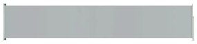vidaXL Tuinscherm uittrekbaar 117x600 cm grijs