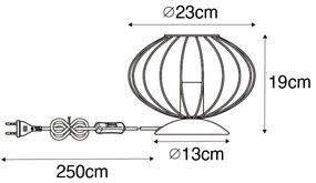 Industriële tafellamp zwart - Margarita Design E27 rond Binnenverlichting Lamp