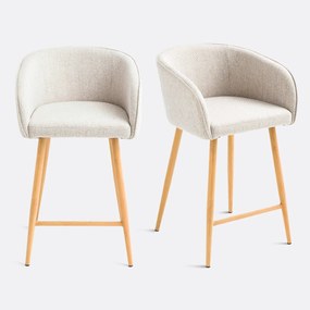 Set van 2 barstoelen H64 cm, Aupi