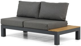 Loungeset 5 personen Aluminium/Teak Grijs Lifestyle Garden Furniture Vittoria