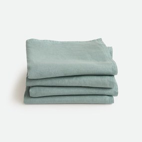 Set van 4 servetten van gewassen linnen Victorine