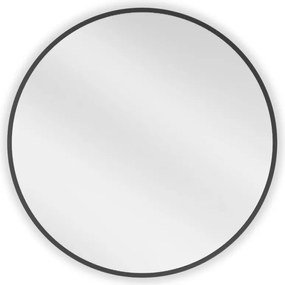 Mexen Loft badkamer spiegel rond 60 cm, zwarte rand - 9850-060-060-000-70