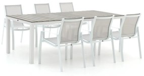 R&S Design Altea/Fidenza 220cm dining tuinset 7-delig stapelbaar