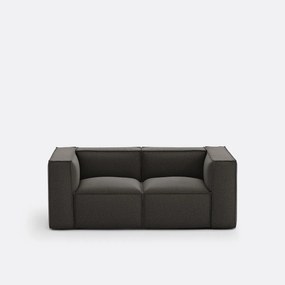 Moduleerbare bank, 2-zit, getextureerde stof, Seven