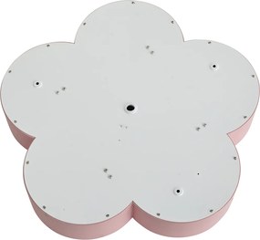 Kinder plafondlamp roze met wit - Lucille