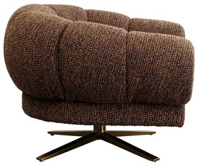 Kare Design Janno Lage Design Fauteuil Draaibaar Bruin