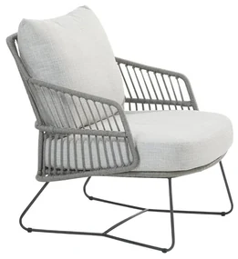 4 Seasons Outdoor Ancora loungestoel antraciet Silver Grey SALE  Loungestoel    antraciet weerbestendig