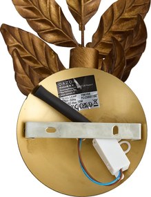 Art Deco wandlamp antiek goud - Linden