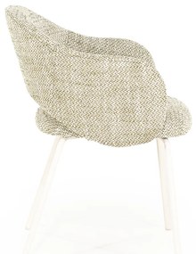 By-Boo Story Wit-frame Eetkamerstoel Groen