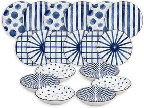 Porseleinen serviesset Moon, 6 personen, 18-delig