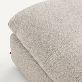 Modulaire voetensteun van getextureerd linnen en viscose, GIULIANO