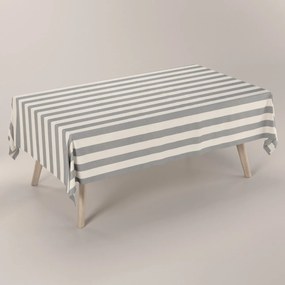 Dekoria Rechthoekig tafelkleed, wit-grijs, 100 x 100 cm