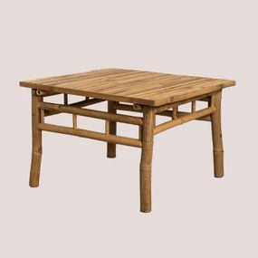 Vierkante Tuin Salontafel 70x70 Cm Van Bamboe Jamaik Bamboe - Sklum
