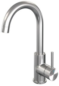 BRAUER Stripe Hoge Opbouw Wastafelmengkraan - draaibare ronde uitloop - model A - RVS-kleurig geborsteld PVD 5-NG-003-R5