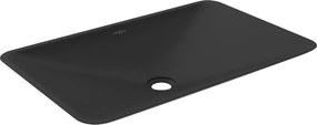 Mexen Esper opbouw wastafel van composiet 60 x 38 cm, zwart - 23036071
