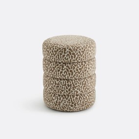 Poef met luipaardprint, Pilou