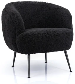 By-Boo Babe Moderne Fauteuil Zwart
