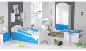 Peuter Wit Blauw Eenpersoonsbed Oscar - Voor kinderen Kinderen Peuter Junior 5056231702454 Children's Beds Home, 140x70, Nee, Geen Children's Beds Hom