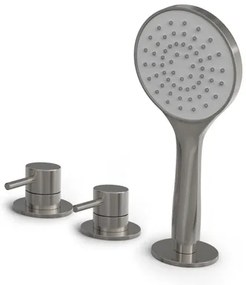 Hotbath Buddy Badrandcombinatie - één hendel mengkraan - Geborsteld nikkel B175GN