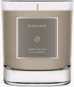 Handgegoten geurkaars Amber Woods & Chamomile (kruiden, kamille, muskus)