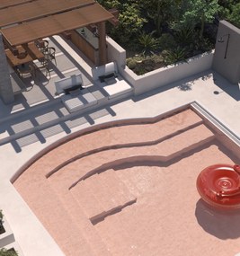 Jabo Premium Koko wandtegel 15x5cm zalm roze glans