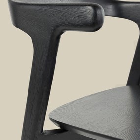Zuiver Northwood Black Houten Eetkamerstoel Zwart Minimalistisch