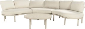 Hoek loungeset 4 personen Aluminium Taupe  Hartman Palma
