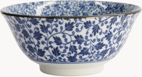 Porseleinen kommen Hana Blue, 6-delig