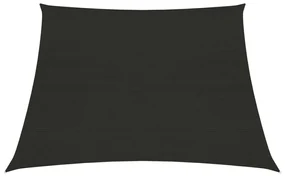 vidaXL Zonnezeil 160 g/m² 3/4x3 m HDPE zwart