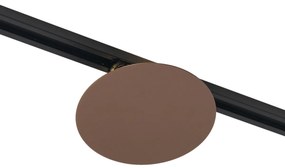 Moderne plafondlamp brons voor railsysteem 1-fase 2-lichts - Iconic Pulley