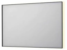 INK SP32 spiegel - 120x4x80cm rechthoek in stalen kader incl indir LED - verwarming - color changing - dimbaar en schakelaar - geborsteld metal black 8410075